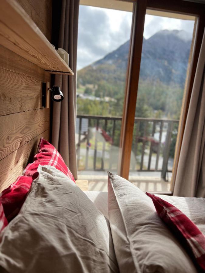 شقة Les Tanieres De Montgenevre - La Marmotte - Duplex 4 P Entierement Renove Avec Vue Magnifique المظهر الخارجي الصورة
