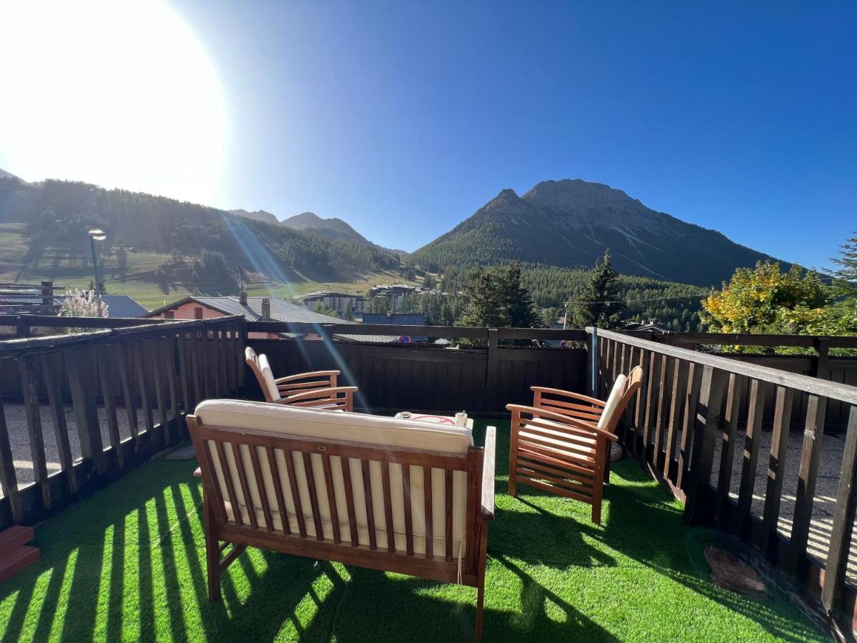 شقة Les Tanieres De Montgenevre - La Marmotte - Duplex 4 P Entierement Renove Avec Vue Magnifique المظهر الخارجي الصورة
