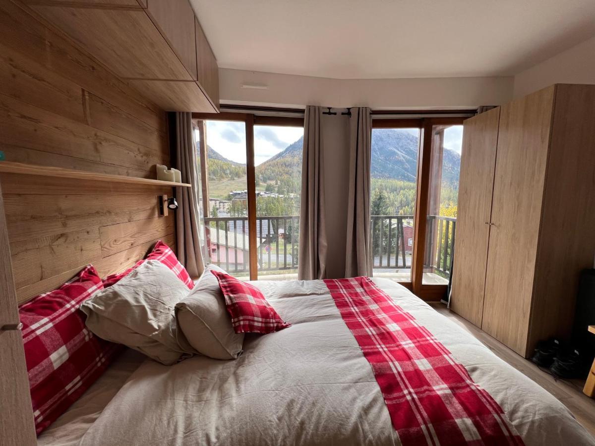 شقة Les Tanieres De Montgenevre - La Marmotte - Duplex 4 P Entierement Renove Avec Vue Magnifique المظهر الخارجي الصورة