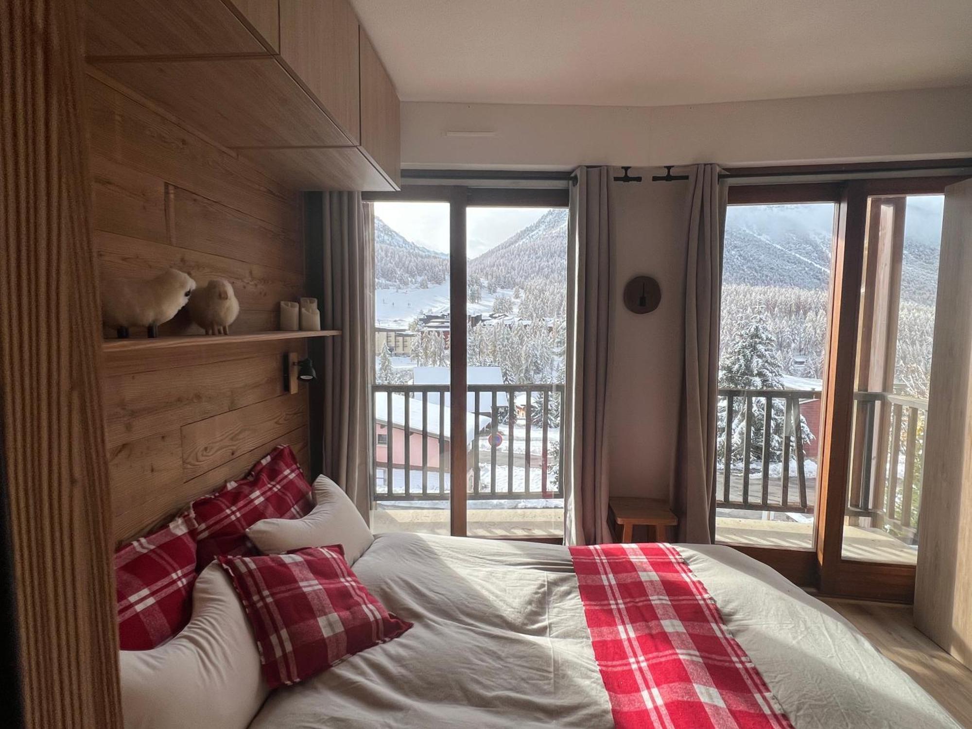 شقة Les Tanieres De Montgenevre - La Marmotte - Duplex 4 P Entierement Renove Avec Vue Magnifique المظهر الخارجي الصورة