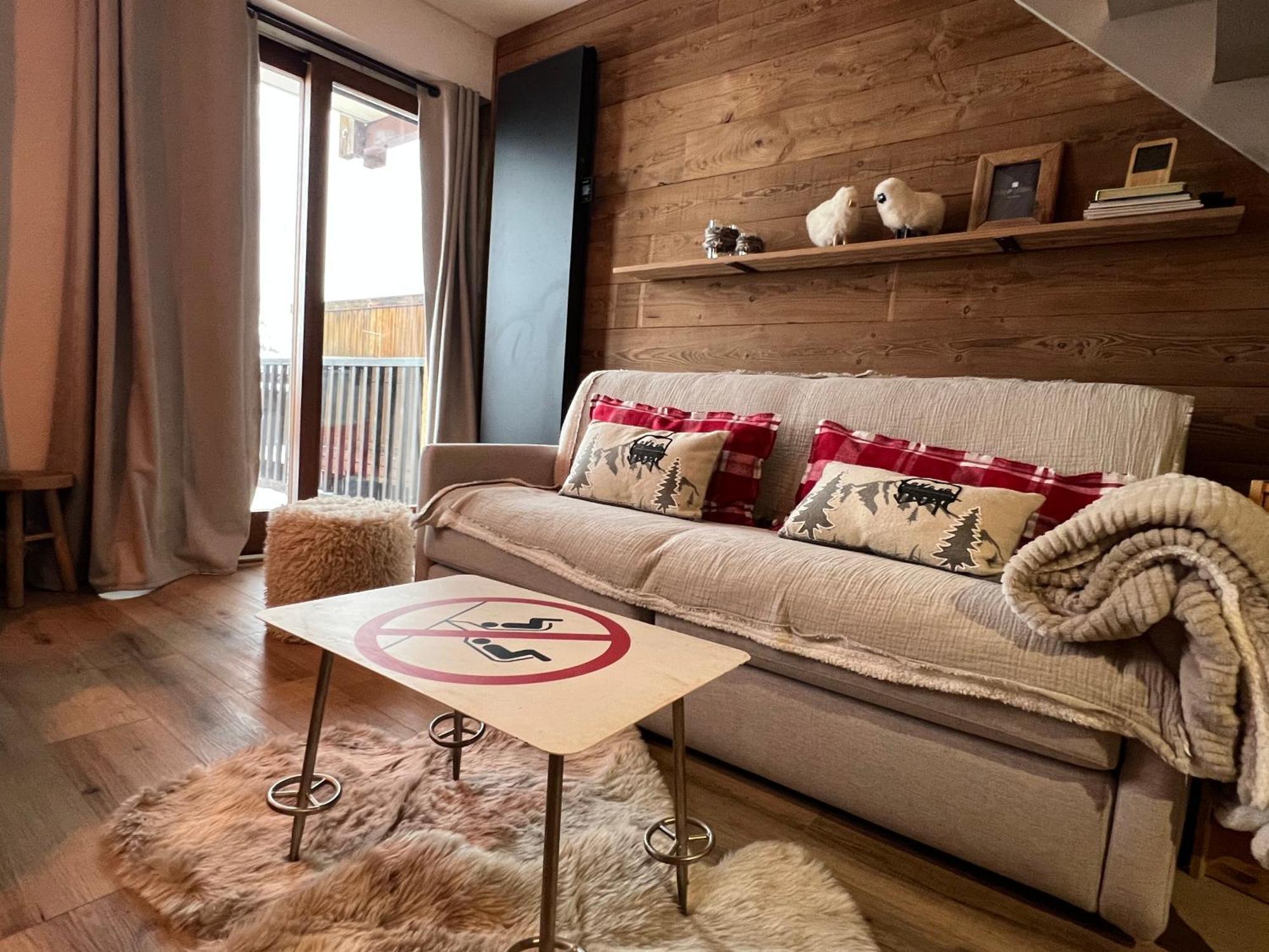 شقة Les Tanieres De Montgenevre - La Marmotte - Duplex 4 P Entierement Renove Avec Vue Magnifique المظهر الخارجي الصورة